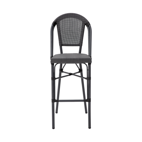 Technorattan Stuhl MATTEO BAR graphit