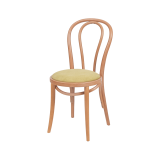 Holz Restaurantstuhl MONET 18 mit pistaziengrünem Sitz