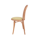 Holz Restaurantstuhl MONET 18 mit pistaziengrünem Sitz