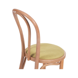 Holz Restaurantstuhl MONET 18 mit pistaziengrünem Sitz