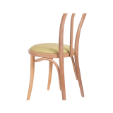 Holz Restaurantstuhl MONET 18 mit pistaziengrünem Sitz