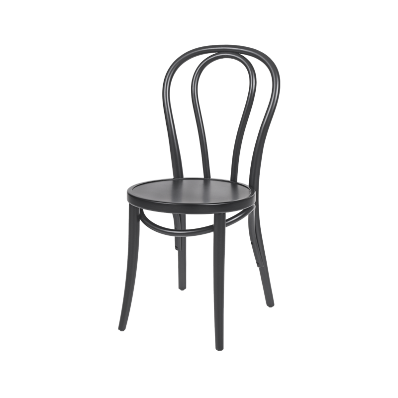 Holz Restaurantstuhl MONET 18 schwarz