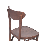 Holz Restaurantstuhl BOOMERANG walnuss