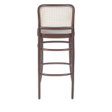 Holz Restaurantstuhl LOOMI 811 BAR Rattan walnuss