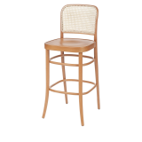 Holz Restaurantstuhl LOOMI 811 BAR Rattan natur