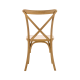 Holz Hochzeitsstuhl CROSS-BACK WOOD Hell Rustikal