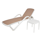 Kunststoff-Sonnenliege MARINA Beige