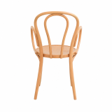 Holz Restaurantstuhl MONET 18 ARM Holzoptik Natur