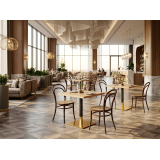Holz Restaurantstuhl LEGEND ARM Walnuss