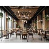 Holz Restaurantstuhl LOOMI 811 ARM Rattan Walnuss