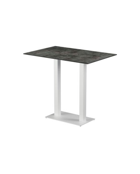 Tisch ALFA BAR DUO Weiß mit HPL-Platten