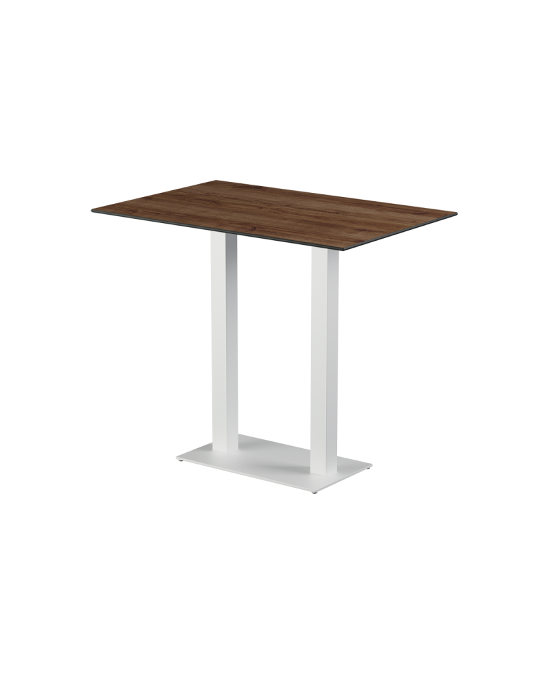 Tisch ALFA BAR DUO Weiß mit HPL-Platten