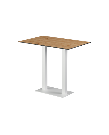 Tisch ALFA BAR DUO Weiß mit HPL-Platten
