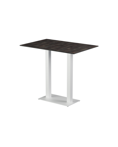 Tisch ALFA BAR DUO Weiß mit HPL-Platten