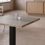 Bistrotisch GIZA 68x68 Cortona Eiche mit Light Wood-Kante