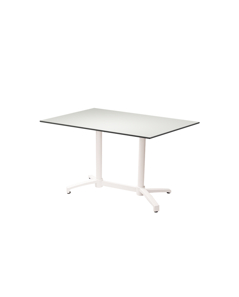 Tisch CROSS COMFORT DUO Weiß mit HPL-Platten