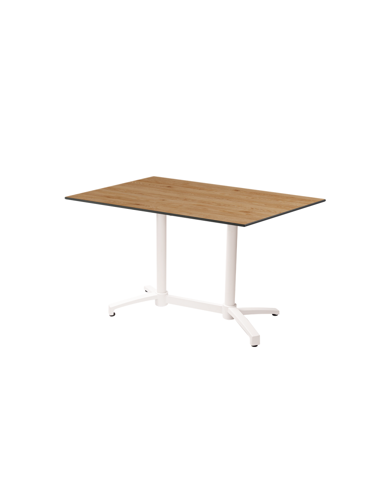 Tisch CROSS COMFORT DUO Weiß mit HPL-Platten