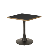 Bistrotisch ARIOSO 68x68 Anthrazit mit Multiplex-Kante