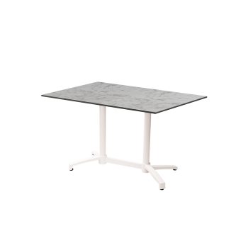 Tisch CROSS COMFORT DUO Weiß mit HPL-Platten
