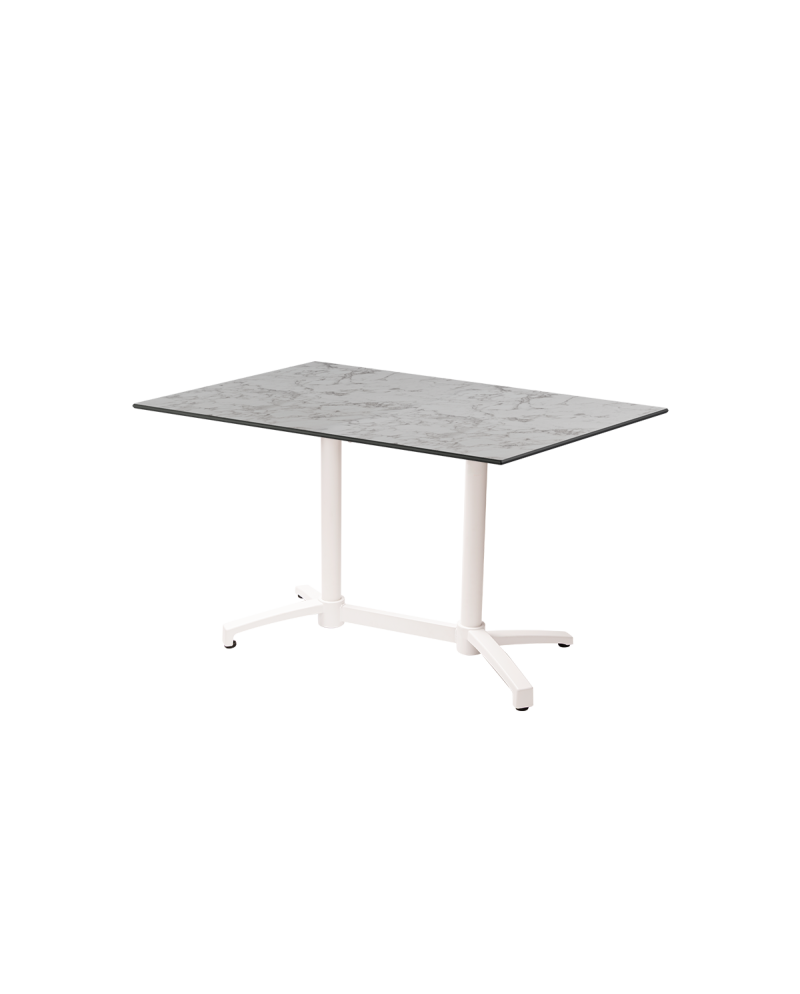 Tisch CROSS COMFORT DUO Weiß mit HPL-Platten