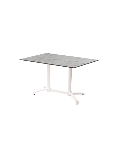 Tisch CROSS COMFORT DUO Weiß mit HPL-Platten