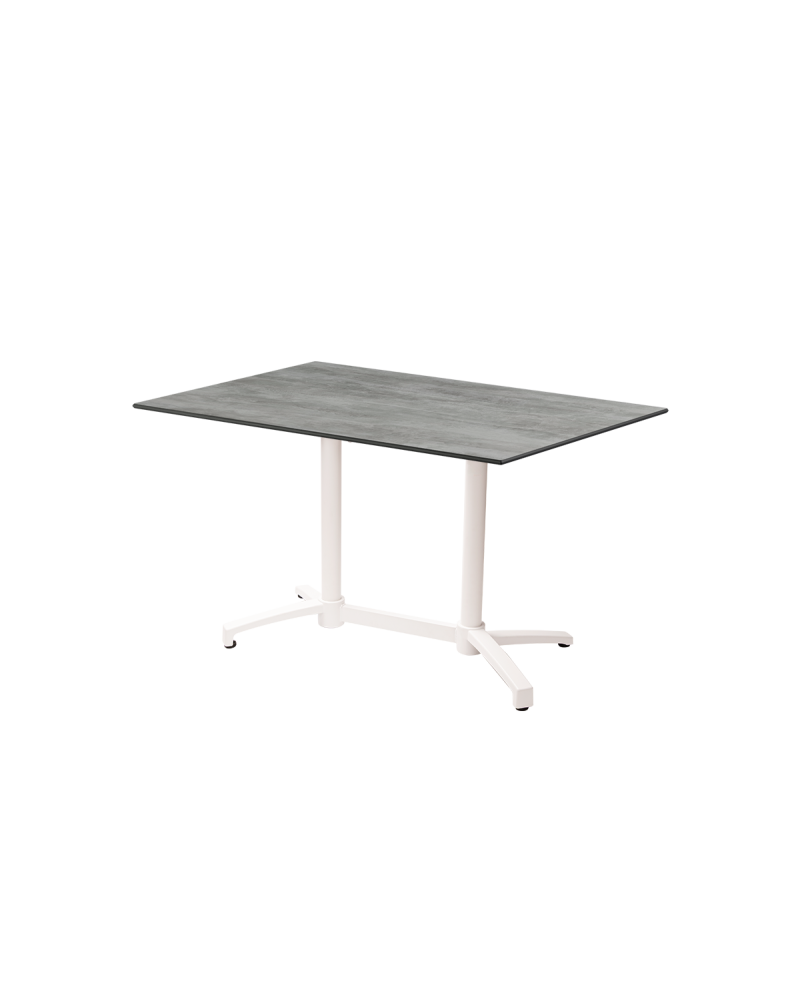 Tisch CROSS COMFORT DUO Weiß mit HPL-Platten