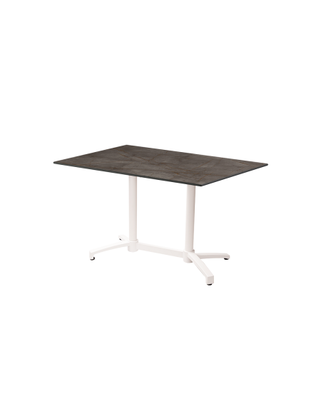 Tisch CROSS COMFORT DUO Weiß mit HPL-Platten