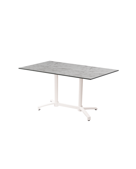 Tisch CROSS COMFORT DUO Weiß mit HPL-Platten