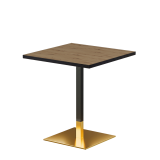 Bistrotisch OMEGA 68x68 Artisan-Eiche mit Mattschwarzer Kante