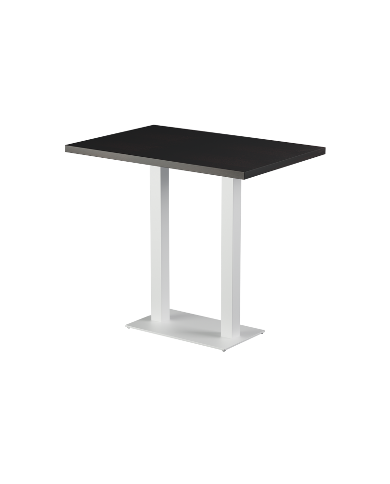 Tisch ALFA BAR DUO Weiß mit Furnierte-Platten