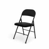 Catering Klappstuhl POLY 4 Schwarz Kunstleder