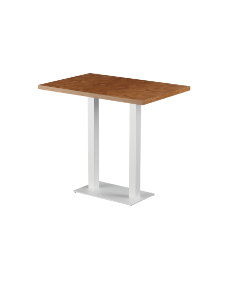 Tisch ALFA BAR DUO Weiß mit Furnierte-Platten