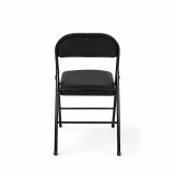 Catering Klappstuhl POLY 4 Schwarz Kunstleder