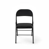 Catering Klappstuhl POLY 4 Schwarz Kunstleder