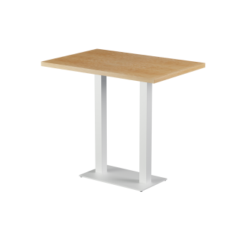 Tisch ALFA BAR DUO Weiß mit Furnierte-Platten