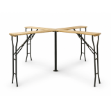 Biergartentisch WOODY CROSS 241x241 Tanne