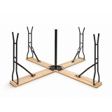Biergartentisch WOODY CROSS 241x241 Tanne
