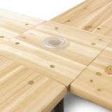 Biergartentisch WOODY CROSS 241x241 Tanne