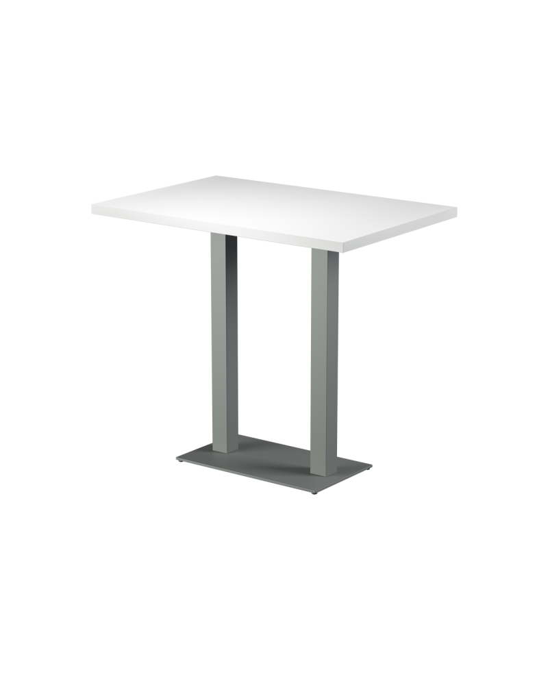 Tisch ALFA BAR DUO Grau mit Furnierte-Platten