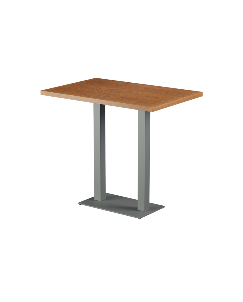 Tisch ALFA BAR DUO Grau mit Furnierte-Platten