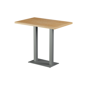 Tisch ALFA BAR DUO Grau mit Furnierte-Platten