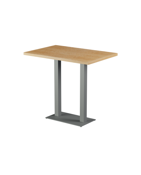 Tisch ALFA BAR DUO Grau mit Furnierte-Platten