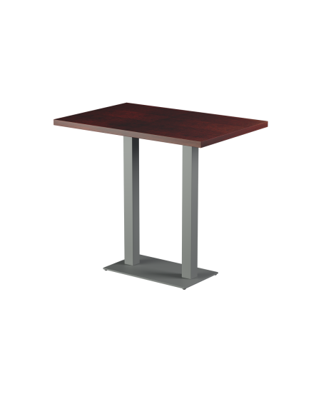 Tisch ALFA BAR DUO Grau mit Furnierte-Platten