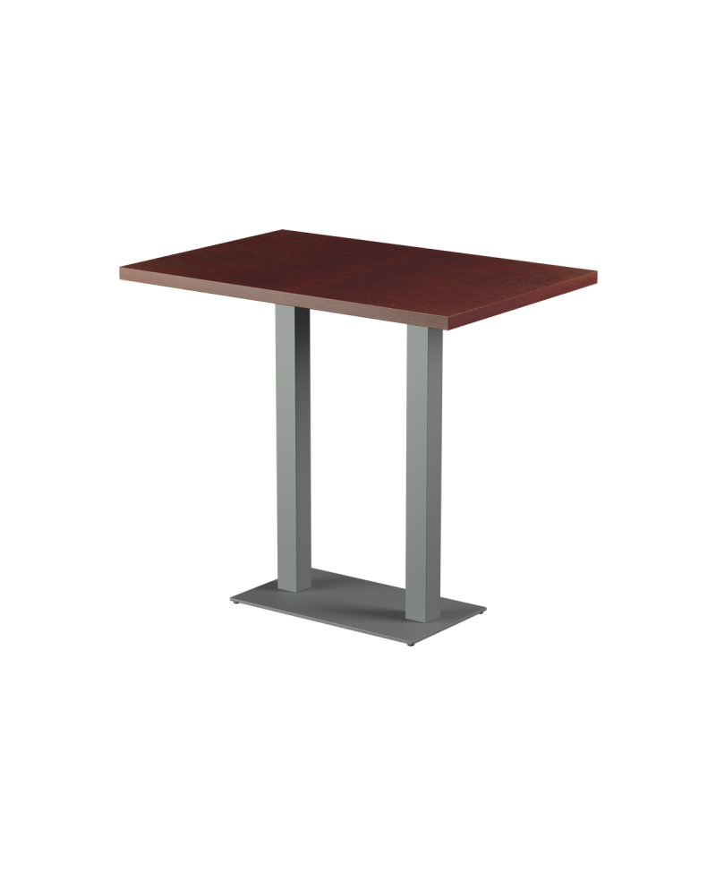 Tisch ALFA BAR DUO Grau mit Furnierte-Platten