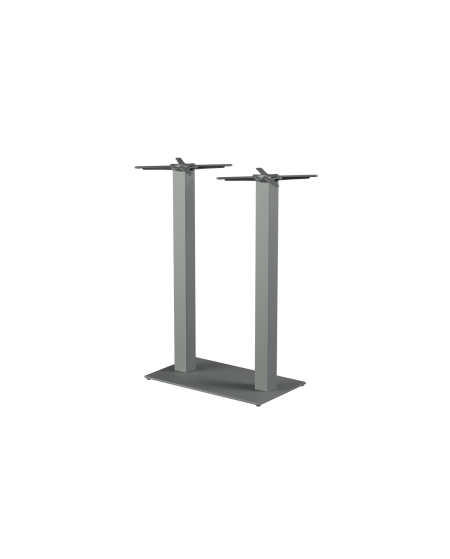 Tisch ALFA BAR DUO Grau mit Laminierte-Platten 18 mm