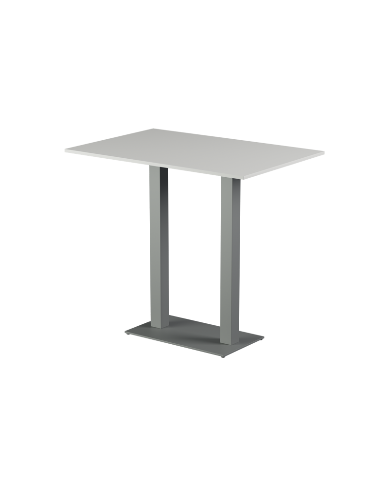 Tisch ALFA BAR DUO Grau mit Laminierte-Platten 18 mm
