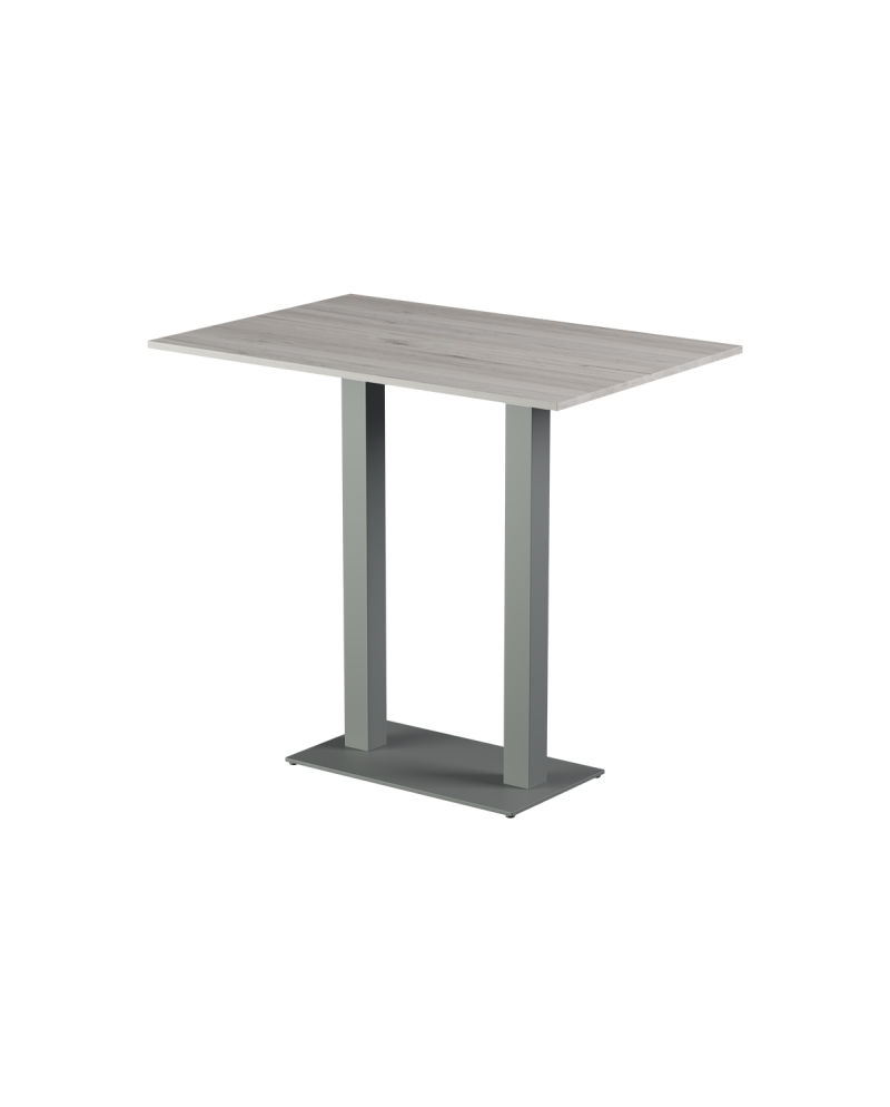 Tisch ALFA BAR DUO Grau mit Laminierte-Platten 18 mm