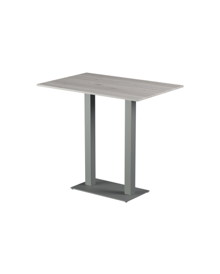 Tisch ALFA BAR DUO Grau mit Laminierte-Platten 18 mm