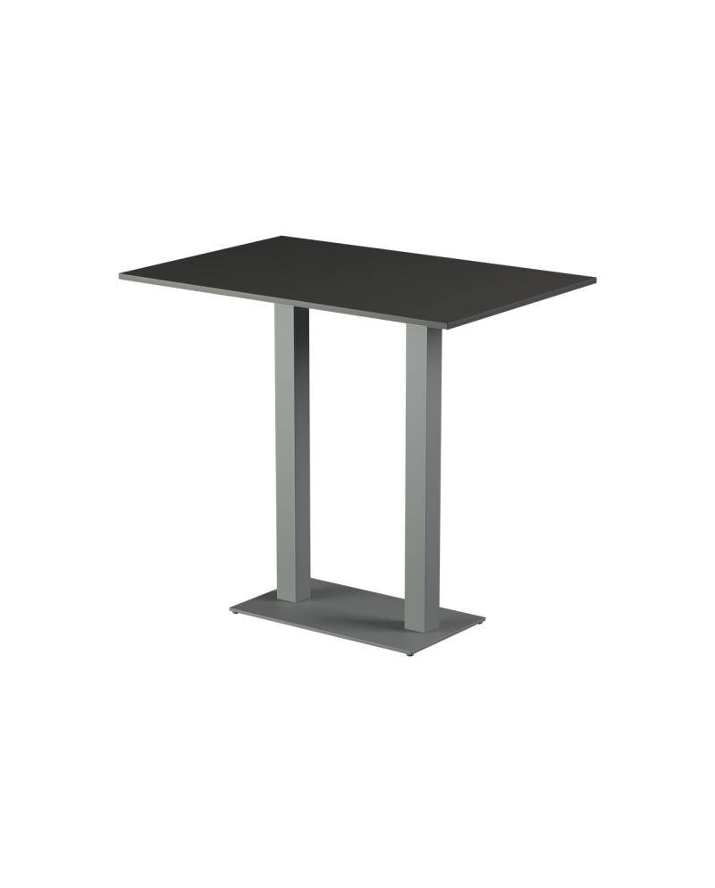 Tisch ALFA BAR DUO Grau mit Laminierte-Platten 18 mm