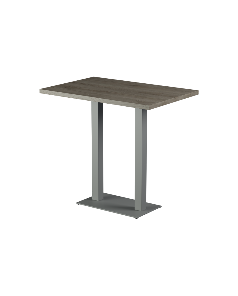 Tisch ALFA BAR DUO Grau mit Laminierte-Platten 18 mm